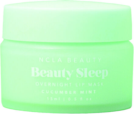 Beauty Sleep Lip Mask - Cucumber Mint Læbebehandling Nude NCLA Beauty