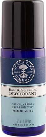 Rose & Geranium Deodorant Roll On Deodorant Roll-on Nude Neal's Yard Remedies