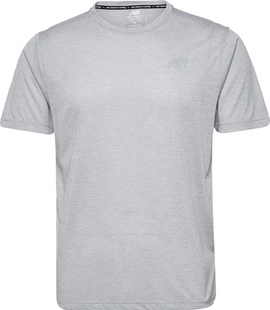 Impact Run Short Sleeve T-shirts Short-sleeved Grå New Balance*Betinget Tilbud