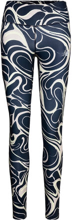 Printed Impact Run Tight Running/training Tights Blå New Balance*Betinget Tilbud