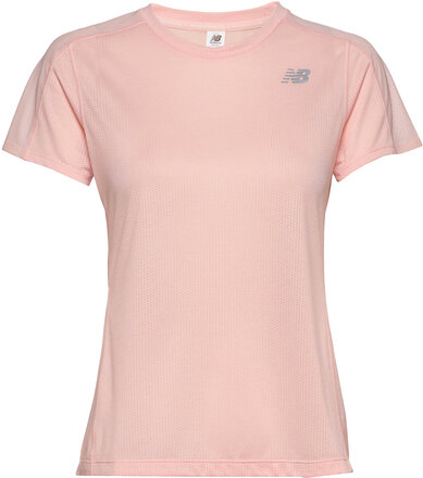 Impact Run Ss T-shirts & Tops Short-sleeved Rosa New Balance*Betinget Tilbud
