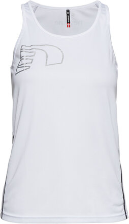 Core Coolskin Singlet T-shirts & Tops Sleeveless Hvit Newline*Betinget Tilbud