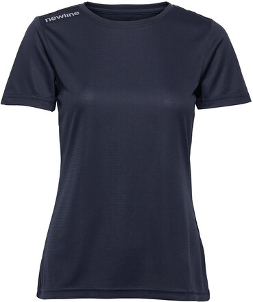 Women Core Functional T-Shirt S/S T-shirts & Tops Short-sleeved Blå Newline*Betinget Tilbud