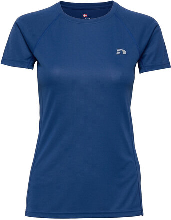 Women Core Running T-Shirt S/S T-shirts & Tops Short-sleeved Blå Newline*Betinget Tilbud