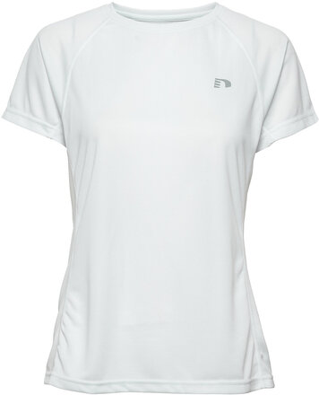 Women Core Running T-Shirt S/S T-shirts & Tops Short-sleeved Hvit Newline*Betinget Tilbud