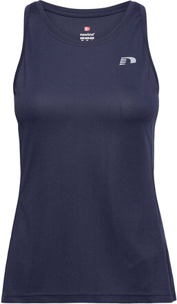Women Core Running Singlet T-shirts & Tops Sleeveless Marineblå Newline*Betinget Tilbud
