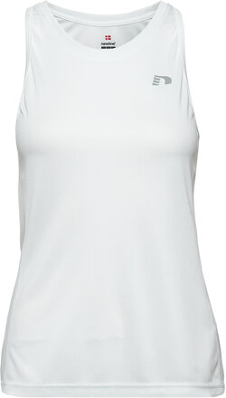Women Core Running Singlet T-shirts & Tops Sleeveless Hvit Newline*Betinget Tilbud