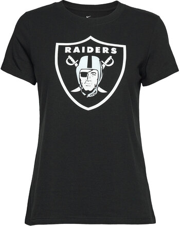 Las Vegas Raiders Womens Nike Ss Cotton Logo Tee Sport T-shirts & Tops Short-sleeved Black NIKE Fan Gear