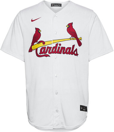 St. Louis Cardinals Nike Official Replica Home Jersey Tops T-shirts Short-sleeved White NIKE Fan Gear