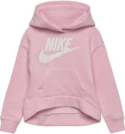 Nkg Club Fleece High Low Po / Nkg Club Fleece High Low Po Sport Sweat-shirts & Hoodies Hoodies Pink Nike