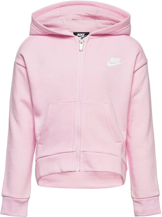 Nkg Club Fleece High Low Fz Hd / Nkg Club Fleece High Low Fz Hettegenser Genser Rosa Nike*Betinget Tilbud