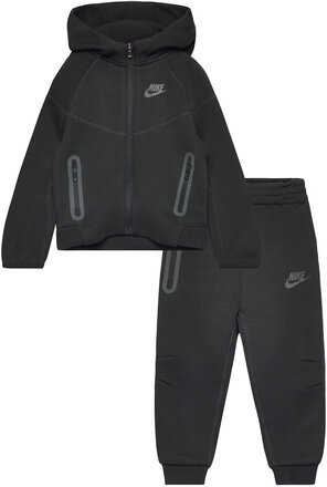 Nike Tech Fleece Full-Zip Set Sport Tracksuits Black Nike