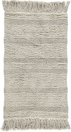 Bath Mat Cotton 50X80Cm Home Textiles Rugs & Carpets Bath Rugs Beige Noble House