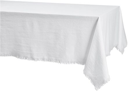 Cloth Fringe 140X140 Home Textiles Kitchen Textiles Tablecloths & Table Runners White Noble House