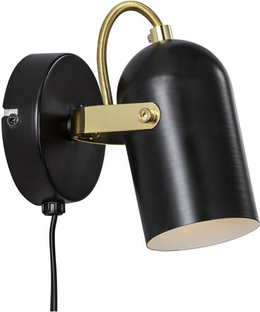 Lotus / Wall Home Lighting Lamps Wall Lamps Svart Nordlux*Betinget Tilbud