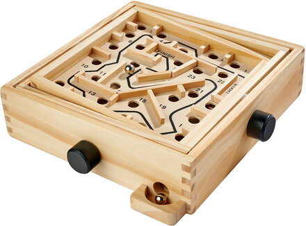 Deluxe Wooden Labyrinth Toys Puzzles And Games Games Board Games Brown Noris