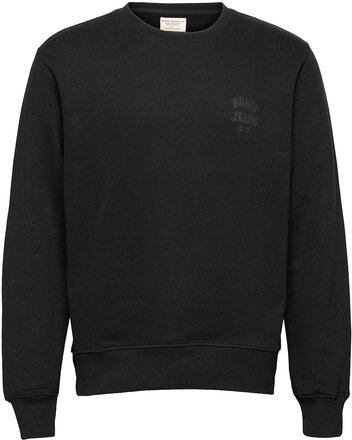 Frasse Logo Sweatshirt Black Sweat-shirt Genser Svart Nudie Jeans*Betinget Tilbud