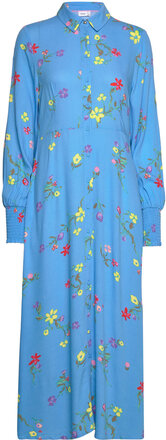 Nupayana Sara Shirt Dress Maxiklänning Festklänning Blue Nümph