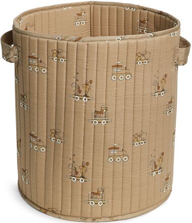 Moe Quilted Storage Bag - Big Home Kids Decor Storage Storage Baskets Brown Nuuroo
