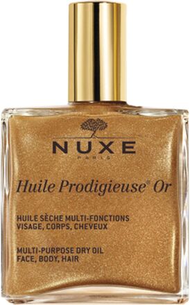 Huile Prodigieuse® Dry Oil Golden Shimmer 50 Ml Hårolje Nude NUXE*Betinget Tilbud