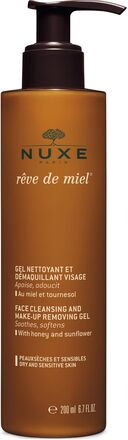 Face Cleansing And Make-Up Removing Gel 200 Ml Ansigtsrens Makeupfjerner Nude NUXE