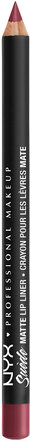 Suede Matte Lip Liner Lipliner Sminke Rød NYX Professional Makeup*Betinget Tilbud