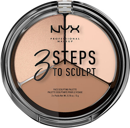 3 Steps To Sculpt Face Sculpting Palette Contouring Smink NYX Professional Makeup
