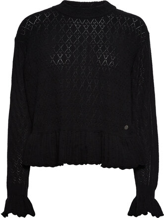 Eden High Neck Sweater Tops Knitwear Jumpers Black ODD MOLLY