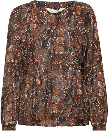 Adele Blouse Tops Blouses Long-sleeved Multi/patterned ODD MOLLY