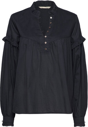 Dana Blouse Bluse Langermet Blå ODD MOLLY*Betinget Tilbud