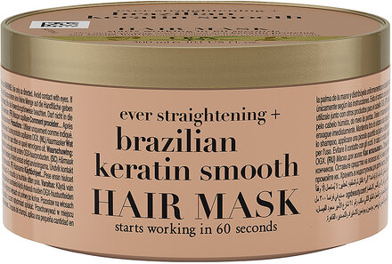Brazilian Keratin Smooth Hair Mask Hårmaske Nude Ogx*Betinget Tilbud