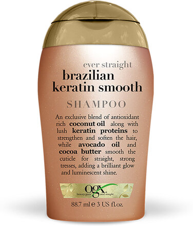 Brazilian Keratin Shampoo 88,7 Ml Sjampo Nude Ogx*Betinget Tilbud