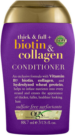 Biotin & Collagen Conditi R 88,7 Ml Hår Conditi R Balsam Nude Ogx*Betinget Tilbud