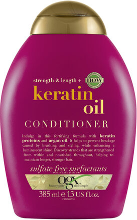 Keratin Oil Balsam 385 Ml Hår Conditi R Balsam Nude Ogx*Betinget Tilbud