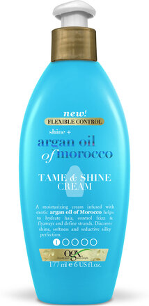 Argan Extra Strength Tame & Shine Cream 177 Ml Hårpleie Nude Ogx*Betinget Tilbud