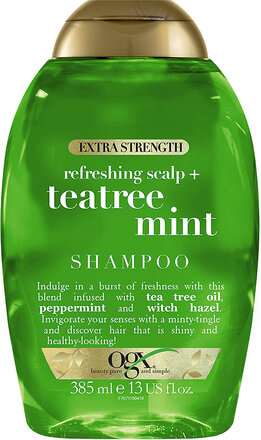 Tea Tree Mint Extra Strength Shampoo 385 Ml Sjampo Nude Ogx*Betinget Tilbud