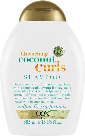 Coconut Curls Shampoo 385 Ml Sjampo Nude Ogx*Betinget Tilbud