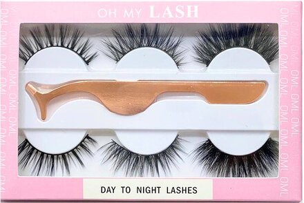 Oh My Lash Faux Mink Strip Day To Night Set Ögonfrans Smink Black Oh My Lash