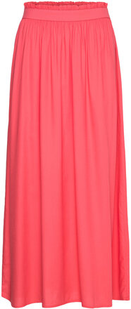 Onlvenedig Life Long Skirt Wvn Noos Lång Kjol Red ONLY