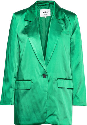 Onllana-Mayra L/S Ovs Satin Blazer Tlr Blazers Single Breasted Blazers Green ONLY