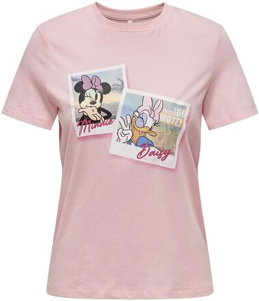 Onldisney Life Minnie Reg S/S Topbox Jrs Tops T-shirts & Tops Short-sleeved Pink ONLY
