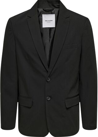 Onseve 2Btn 0071 Blazer Noos Suits & Blazers Blazers Single Breasted Blazers Black ONLY & SONS
