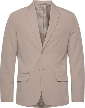 Onseve 2Btn 0071 Blazer Noos Suits & Blazers Blazers Single Breasted Blazers Beige ONLY & SONS