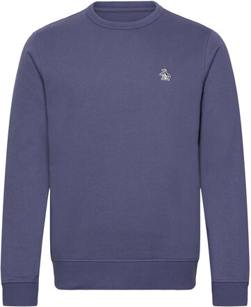 Crew Neck Sweatshirt Tops Sweatshirts & Hoodies Sweatshirts Blue Original Penguin