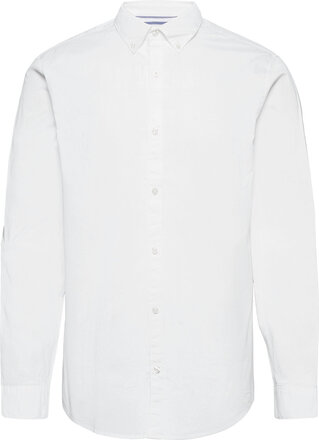 Long Sleeved Cotton Poplin Shirt Skjorte Uformell Hvit Original Penguin*Betinget Tilbud