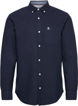 Long Sleeved Cotton Oxford Shirt Skjorte Uformell Marineblå Original Penguin*Betinget Tilbud