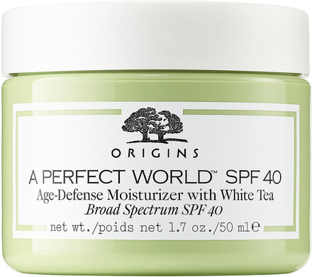 A Perfect World Spf 40 Age-Defense Moisturizing Face Cream Beauty WOMEN Skin Care Face Day Creams Nude Origins*Betinget Tilbud