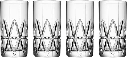 Peak Highball 37 Cl 4-Pack Home Tableware Glass Cocktail Glass Nude Orrefors