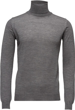 Cole Rollneck Knitwear Turtlenecks Grå Oscar Jacobson*Betinget Tilbud