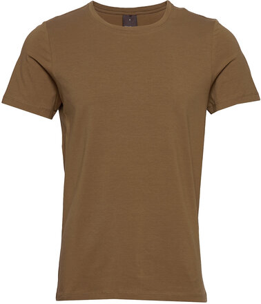 Kyran T-Shirt S-S T-shirts Short-sleeved Brun Oscar Jacobson*Betinget Tilbud